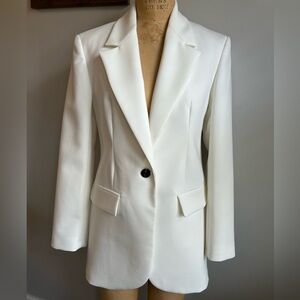 Zara oversized white blazer XS
